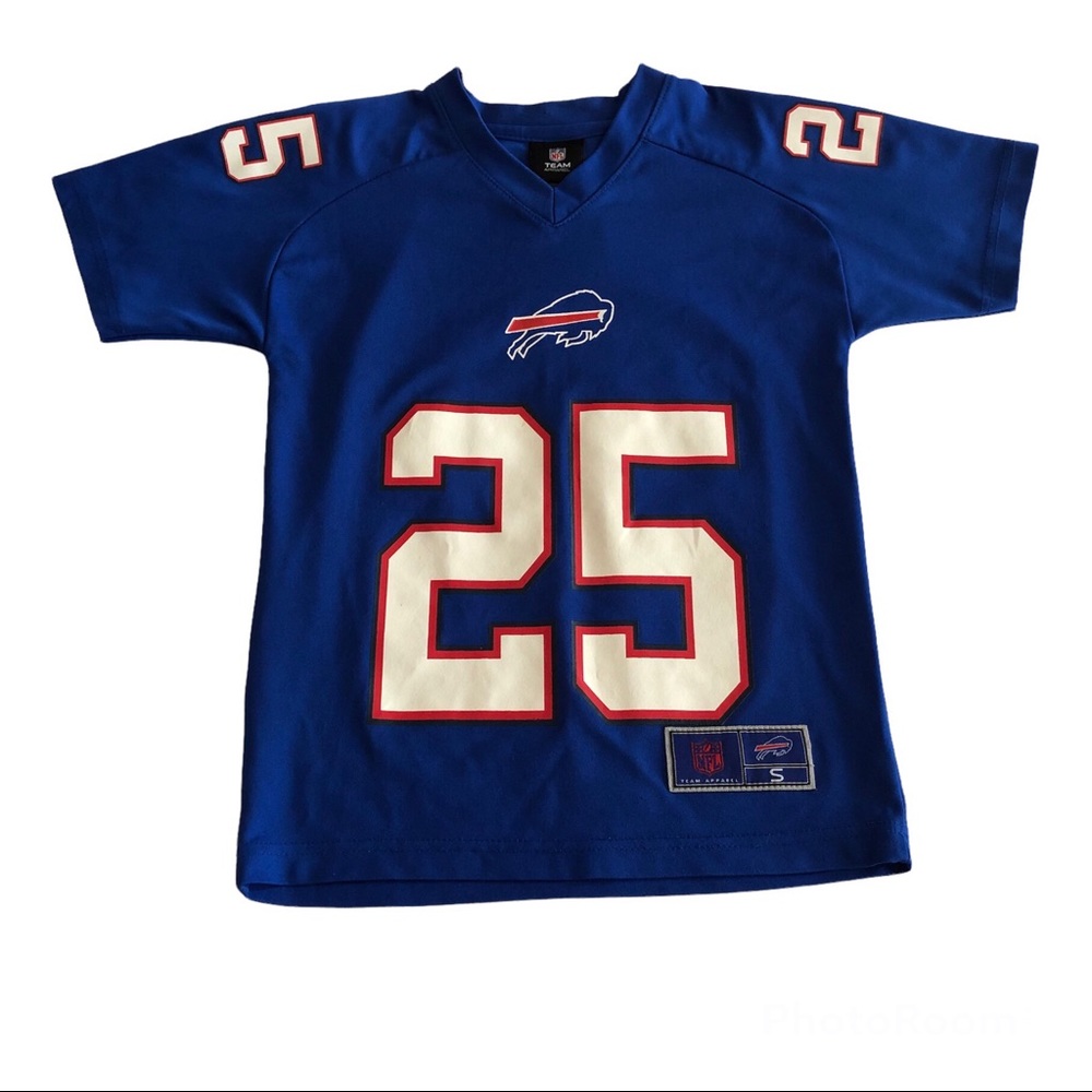 Buffalo Bills Jersey NFL Team Apparently Women’s Small Blue Football 25 McCoy